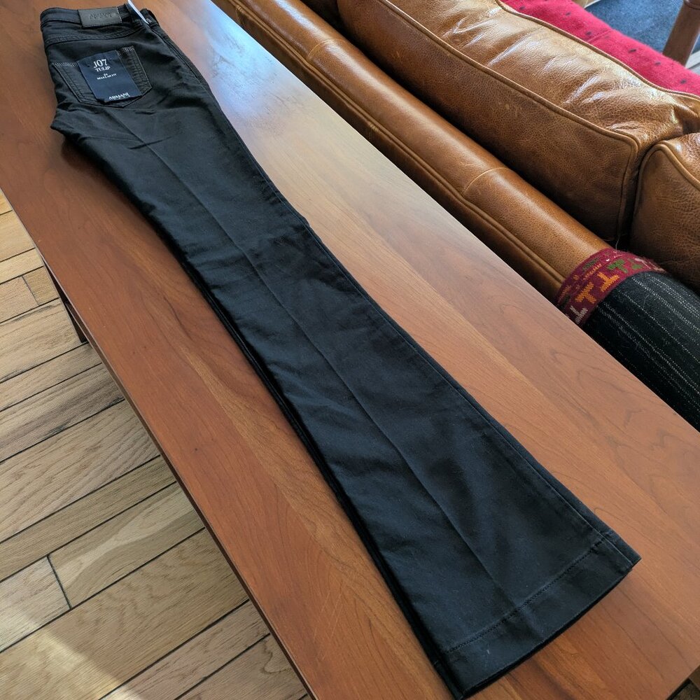 Armani Jeans J07 Rosemary  Black Jeans  Size 24  New With Tags  Made in Cambodia